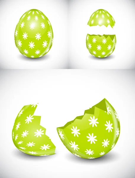 Belle illustration vectorielle d'oeuf de Pâques — Image vectorielle