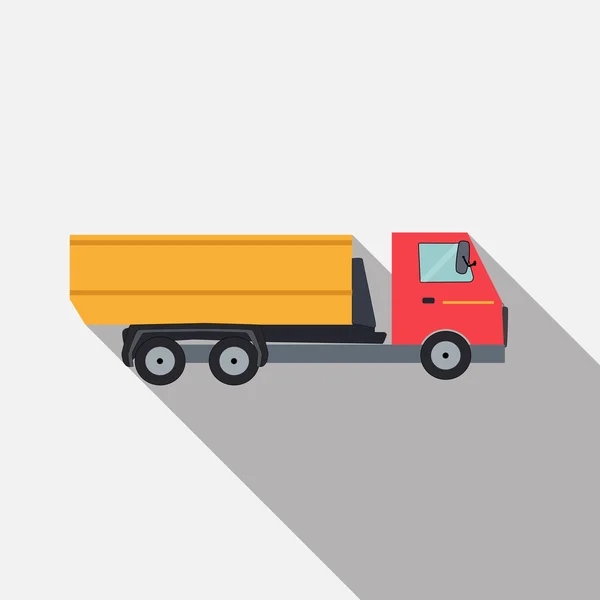 Ftat Truck Vector Illustration — Stock Vector