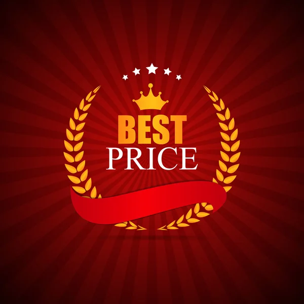 Best Price Label Illustration — Stock Vector