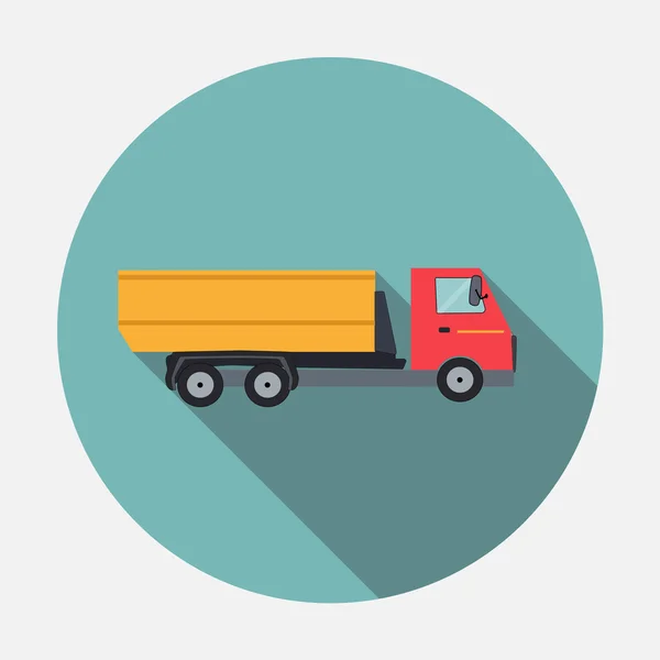 Ftat truck vektor illustration — Stockvektor