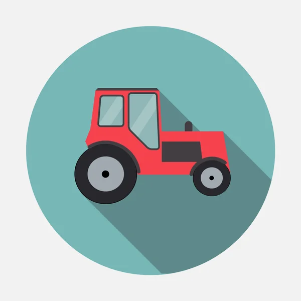 Ftat Tractor Vector Ilustração — Vetor de Stock