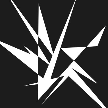 siyah-beyaz psychedelic sanat arka plan. vektör Hüseyin