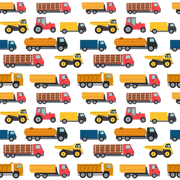 Truck Cars model fără sudură fundal Vector Illustration — Vector de stoc