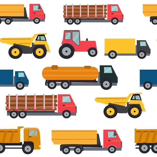 Truck Cars model fără sudură fundal Vector Illustration — Vector de stoc