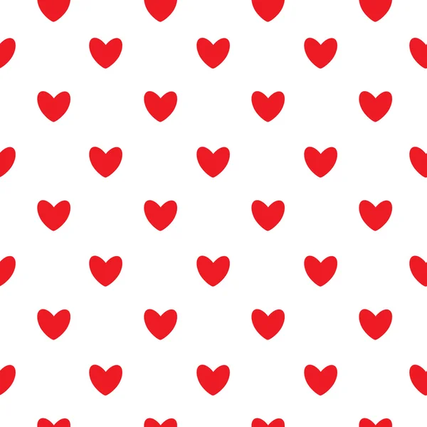 Happy Valentines Day Seamless Pattern Background with Heart. Vec — Stock Vector