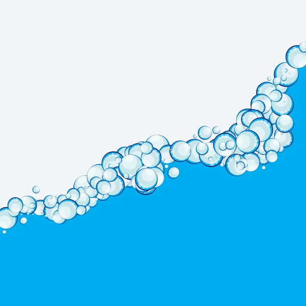 Såpbubblor abstrakt bakgrund vektor Illustration — Stock vektor