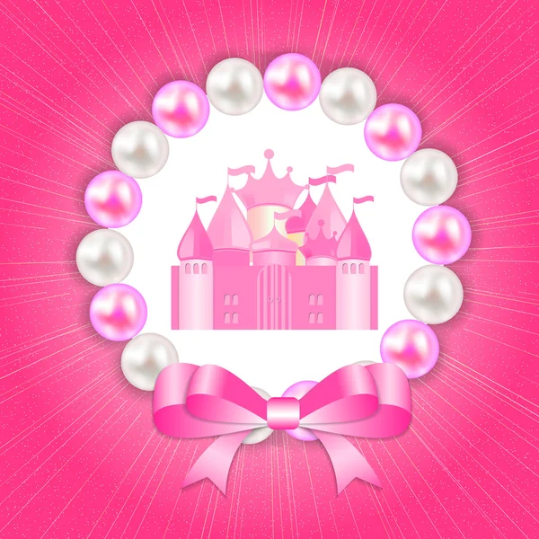 Illustration vectorielle de fond de petite princesse — Image vectorielle