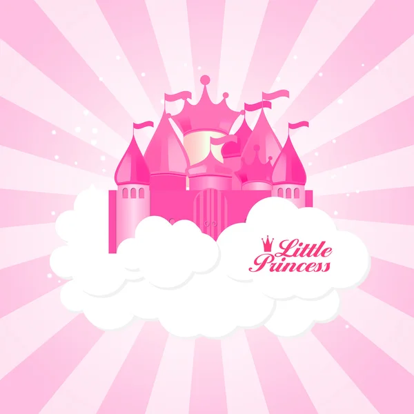 Illustration vectorielle de fond de petite princesse — Image vectorielle