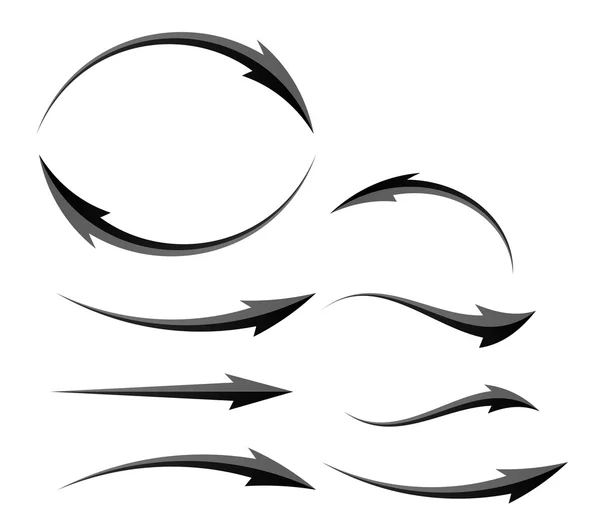 Abstraktní vektorová šablona ikony šipky. Vektorové ilustrace Curs — Stockový vektor