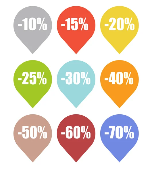 Sale Label Set Vector Illustration — Stock Vector