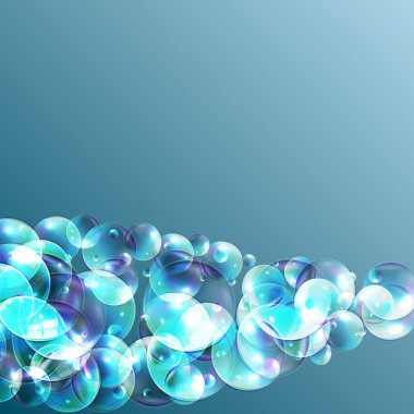 Sabun köpüğü arka plan vektör çizim