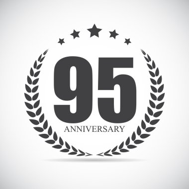 Şablonu Logo 95 yıl yıldönümü vektör çizim
