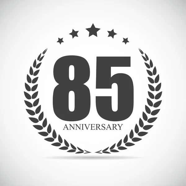Logo de la plantilla 90 Años Aniversario Vector Ilustración — Vector de stock