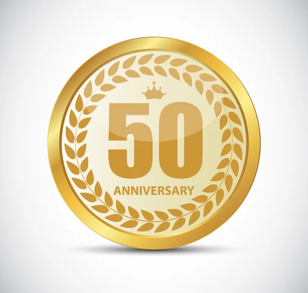 Шаблон Логотип 50 років Векторні ілюстрації — стоковий вектор