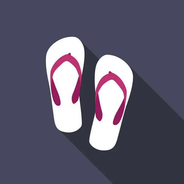 Beach Flip Flop Icon Ilustração do vetor — Vetor de Stock