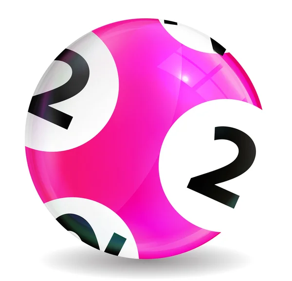 Siegesball für das Lotteriespiel. Jack Pot vorhanden. Vektorillustration — Stockvektor