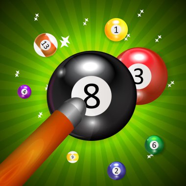 Dişler, Bilardo topları arka plan