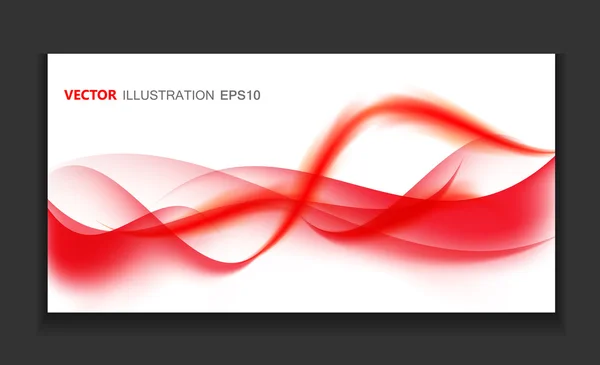 Abstract Gekleurde Wave Card Set Achtergrond. Vector Illustratie — Stockvector