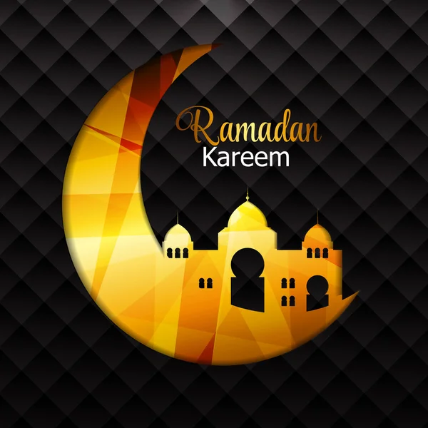 Antecedentes del Festival de la Comunidad Musulmana Ramadán Rareem. Eid Mu. — Vector de stock