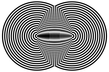 Hipnotik büyüleyici soyut Image.Vector illüstrasyon.