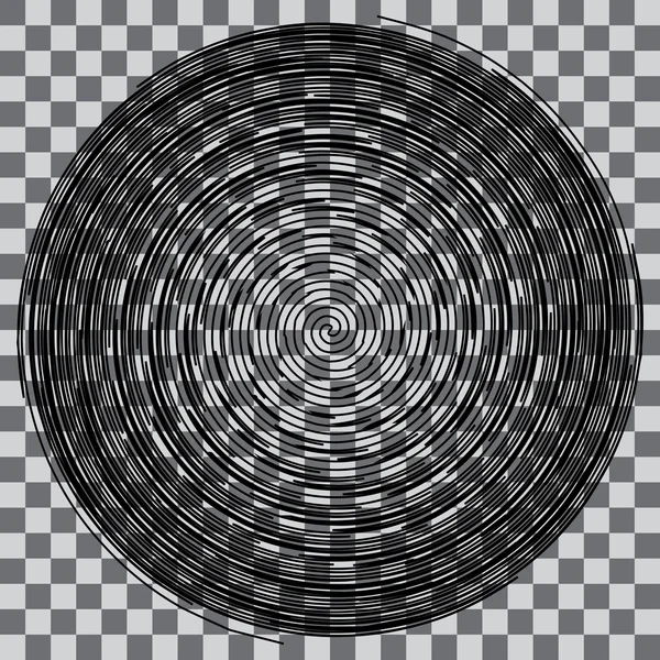 Hypnotické fascinující ilustrace abstraktní Image.Vector. — Stockový vektor