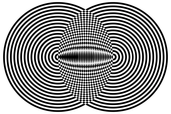 Hypnotiska fascinerande abstrakt Image.Vector Illustration. — Stock vektor