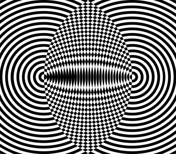 Imagen abstracta fascinante hipnótica. Ilustración vectorial . — Vector de stock