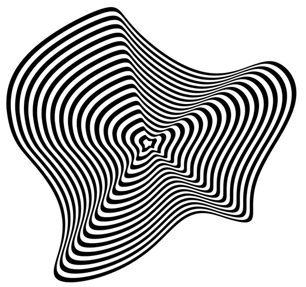 Hypnotiska fascinerande abstrakt Image.Vector Illustration. — Stock vektor