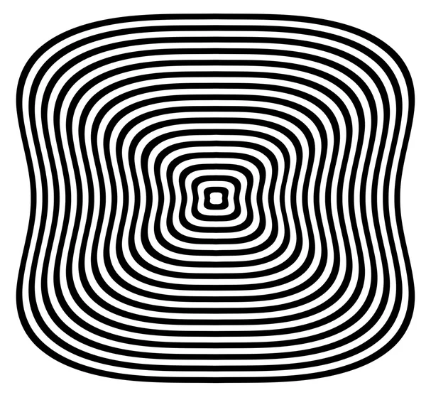 Hypnotiska fascinerande abstrakt Image.Vector Illustration. — Stock vektor