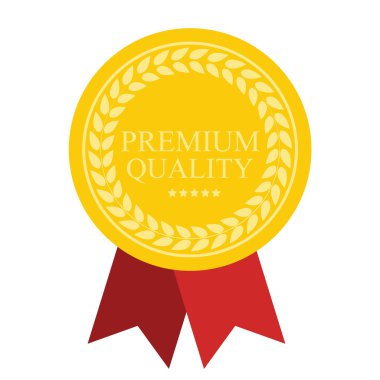 Sanat düz Premium Kalite madalya simgesi Web için. Madalya simgesi app.