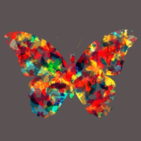 Schmetterling Symbol Silhouette Vektor Illustration — Stockvektor