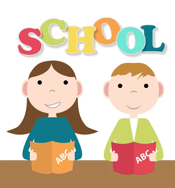 Terug naar school achtergrond vector illustratie — Stockvector