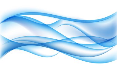 Saydam arka plan soyut mavi dalga sette. Vektör Illust