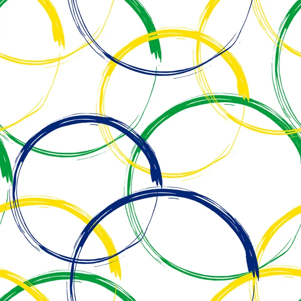 里约 2016年巴西奥运会抽象炫彩无缝花纹背景 — 图库矢量图片