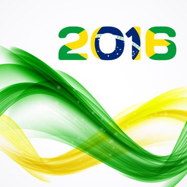 Rio. Brezilya 2016. Olimpik Yaz oyunları. Renkli arka plan. Vektör çizim.