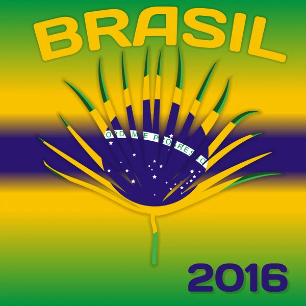 리오입니다. 2016 년 브라질입니다. 올림픽 여름 게임입니다. 추상 화려한 배경입니다. 벡터 일러스트 레이 션. — 스톡 벡터