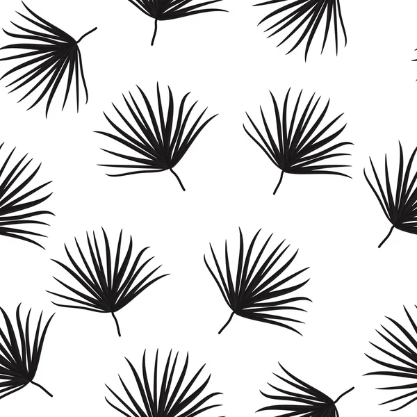 Palm Leaf Vector Seamless Pattern fondo ilustración — Vector de stock