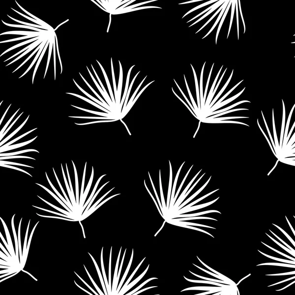 Palm Leaf Vector Seamless Pattern fondo ilustración — Vector de stock