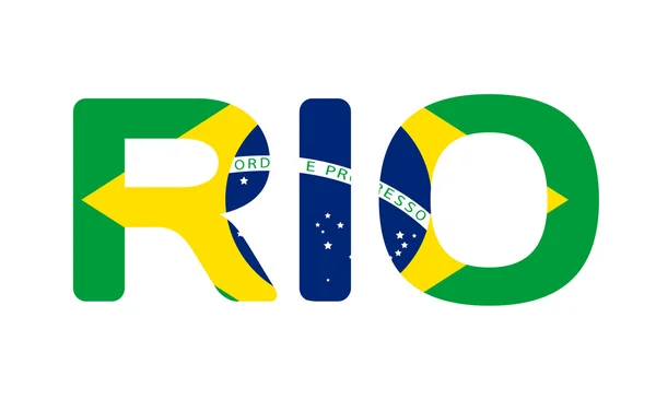 Río 2016 Juegos de Brasil Resumen Fondo colorido — Vector de stock