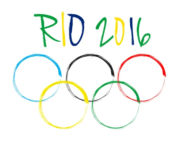 Rio 2016 Brésil Jeux Résumé Fond coloré — Image vectorielle