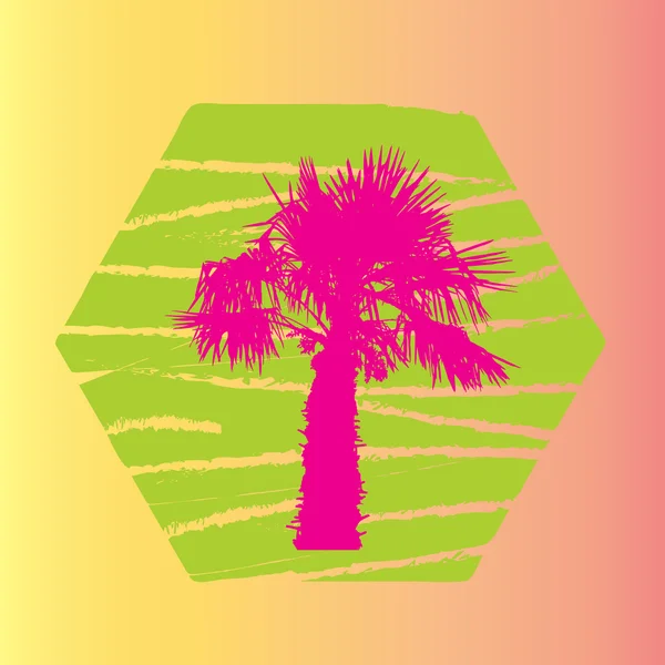 Silueta de palmeras. Ilustración vectorial . — Archivo Imágenes Vectoriales