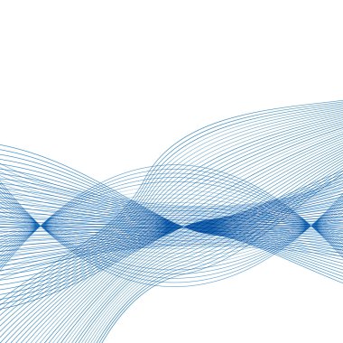 Saydam arka plan soyut mavi dalga sette. Vektör Illustr