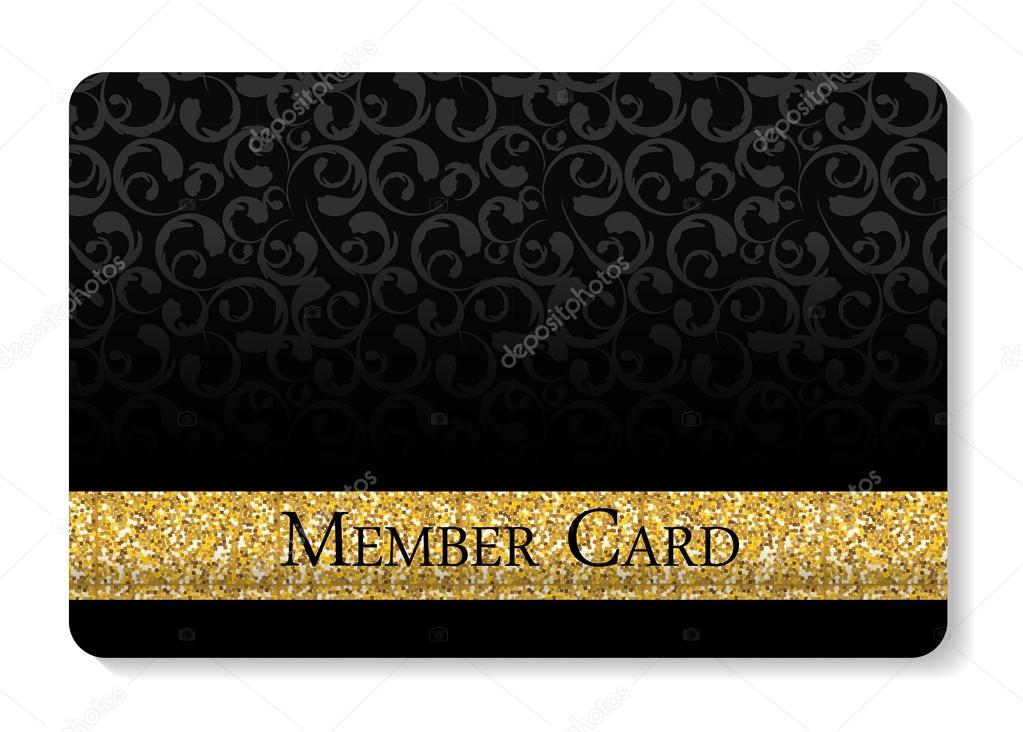 VIP Members Card Vector Illustration