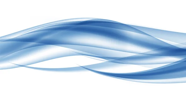 Абстрактна блакитна хвиля встановлена на прозорому тлі. Векторний Ілюст — стоковий вектор