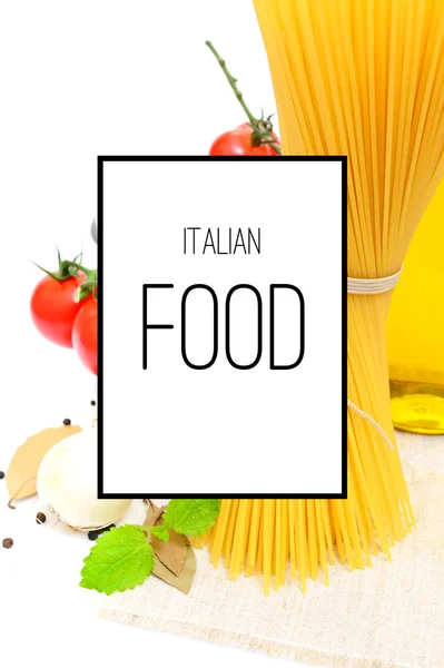 Italian Food Poster Background — Stock Photo, Image