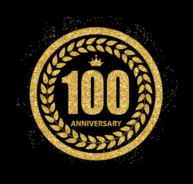 Şablonu Logo 100 yıl yıldönümü vektör çizim