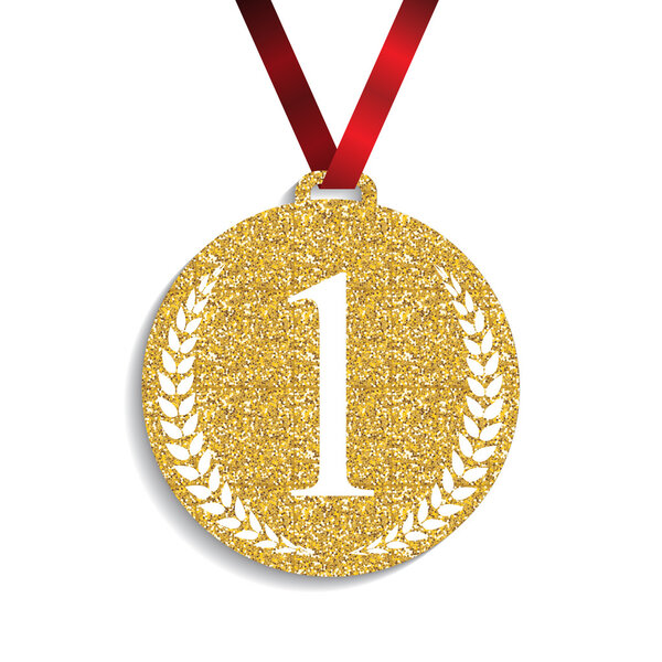 Знак "Золотая медаль" - первое место. Векторная миграция

