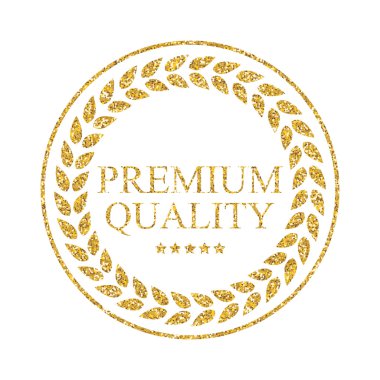 Sanat altın madalya simgesini işaret Premium Kalite vektör çizim