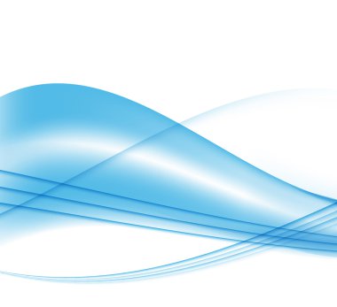 Saydam arka plan soyut mavi dalga sette. Vektör Illust