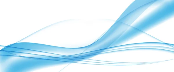 Résumé Blue Wave Set on Transparent Background. Illust vectoriel — Image vectorielle